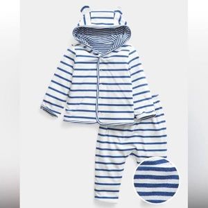 Baby Gap 2-pc Reversible Hooded Jacket Pants SET 12-18 Mos.  NWT